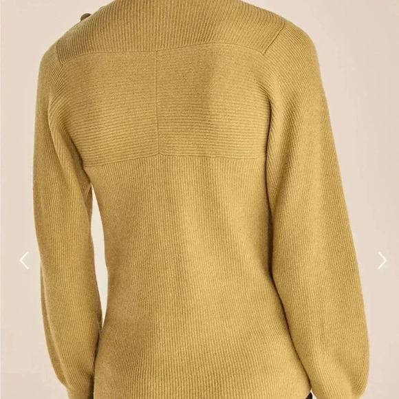 Rebecca Taylor Mint Wool Blend Mock Neck
Ribbed Balloon Sleeve Button Sweater XS - Picture 12 of 13